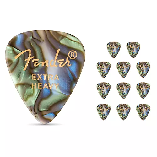 Fender 351 Premium Celluloid Guitar Picks 12-Pack Purple Moto X-Heavy