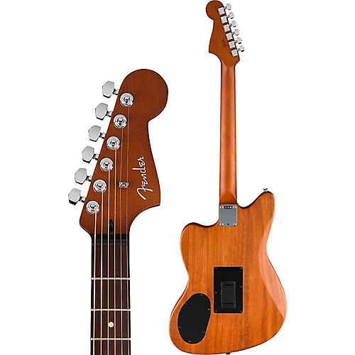 Fender Acoustasonic Standard Jazzmaster Acoustic-Electric Guitar Black