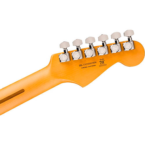 Fender American Ultra II Stratocaster Left-Hand Ebony Fingerboard Electric Guitar Texas Tea