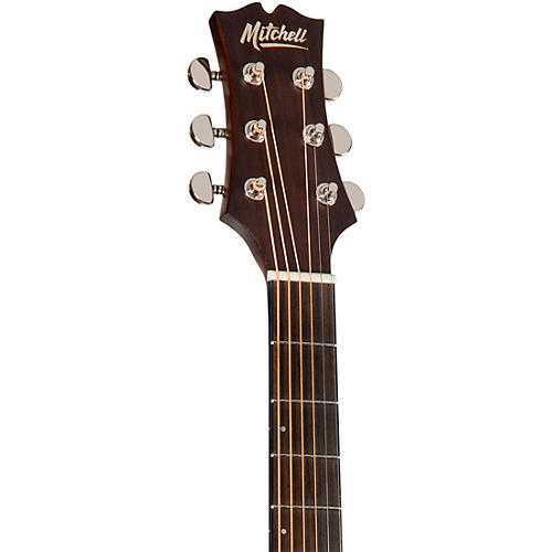 Mitchell T311CE Solid Spruce Top Dreadnought Mahogany Acoustic-Electric Guitar Edge Burst