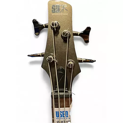 Used 2010s Ibanez SR300 METALLIC GREY Electric Bass Guitar METALLIC GREY