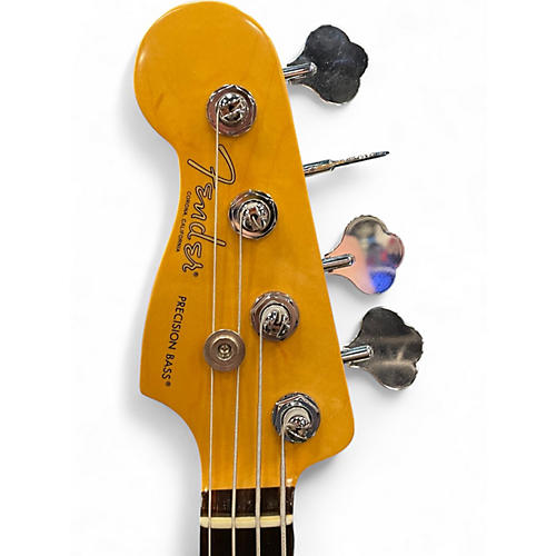 Used Fender American Professional II Precision Bass Left-Handed Olympic White Electric Bass Guitar Olympic White