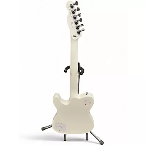 Used Fender JA90 Jim Adkins Thinline Telecaster WHITE Hollow Body Electric Guitar WHITE