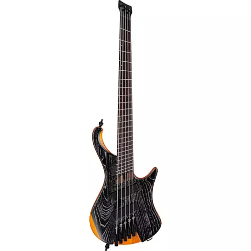 Ibanez EHB1135MS 5-String Multi-Scale Ergonomic Headless Bass Guitar Silver Wave Black Low Gloss