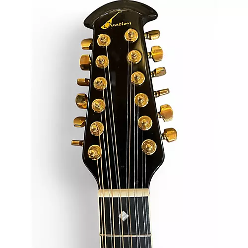 Used 1989 Ovation LEGEND Black 12 String Acoustic Guitar Black