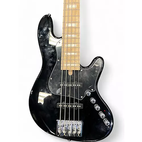 Used Cort NJS5 Black Electric Bass Guitar Black