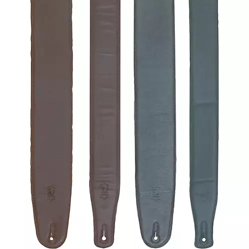 Levy's Italian Glove Leather Guitar Strap Black 2 1/2 In