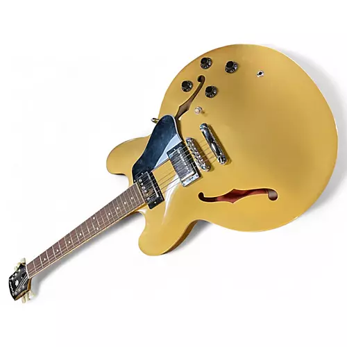 Used Epiphone ES335 Pro Gold Hollow Body Electric Guitar Gold