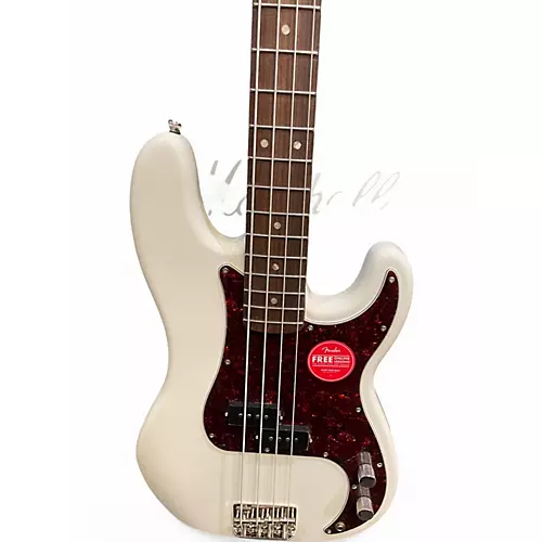 Used Squier Classic Vibe 1960S Precision Bass Olympic White Electric Bass Guitar Olympic White