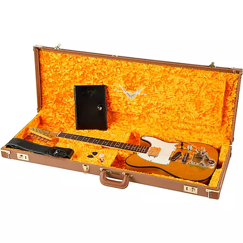 Fender Custom Shop Limited-Edition CuNiFe Telecaster Custom Journeyman Relic Electric Guitar Aged Gold Sparkle