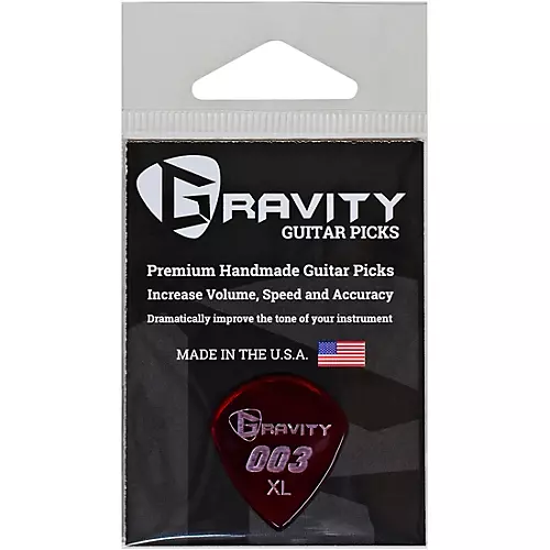 GRAVITY PICKS 003 J3 XL Polished Red Guitar Picks 1.5 mm