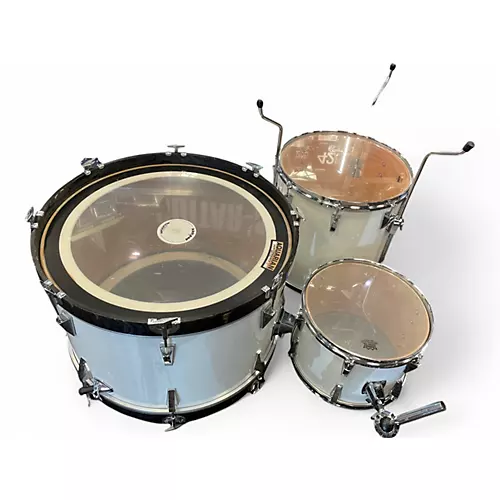 Used 1980s Yamaha 3 Piece 5000 Series 3-Piece White Drum Kit White