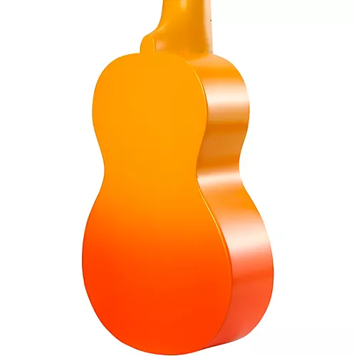 Mahalo Hibiscus Flower Soprano Ukulele Orange