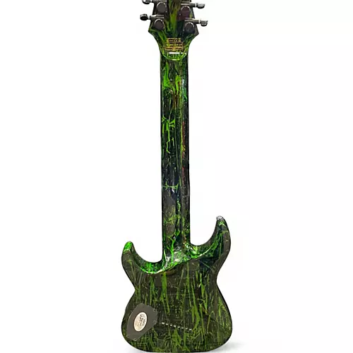 Used Schecter Guitar Research Diamond Series C-8  Silver Mountian Toxic Venom Solid Body Electric Guitar Silver Mountian Toxic Venom