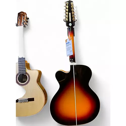 Used Takamine GJ72CE-12 Sunburst 12 String Acoustic Electric Guitar Sunburst