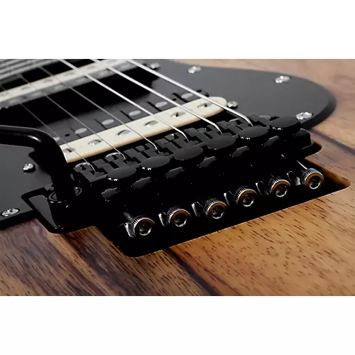 Schecter Guitar Research SVSS Exotic Left-Handed Electric Guitar Black Limba