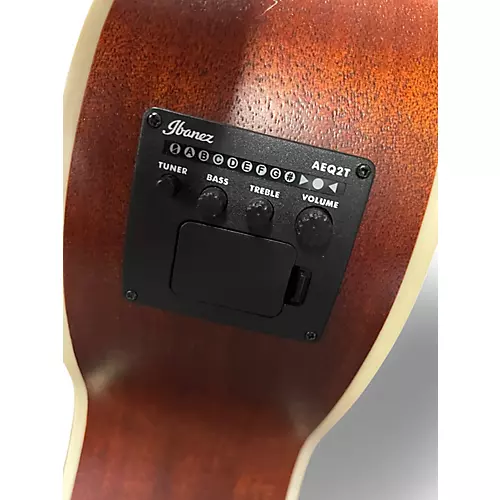 Used Ibanez PNB14E-OPN Natural Acoustic Bass Guitar Natural