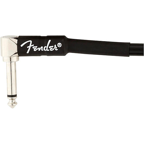 Fender Professional Series Straight to Angle Instrument Cable 25 ft. Black