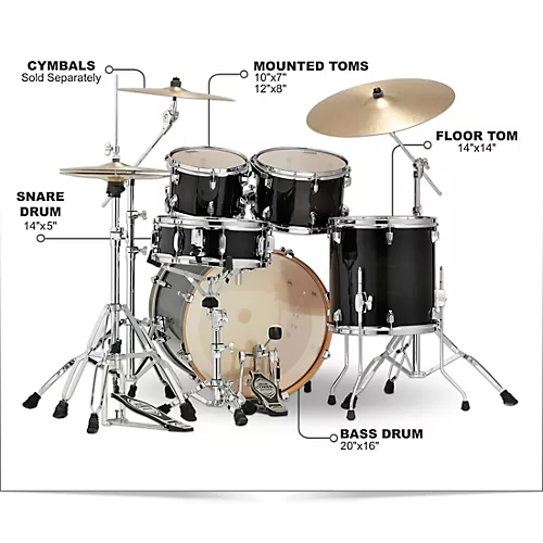 TAMA Superstar Classic 5-Piece Shell Pack With 20