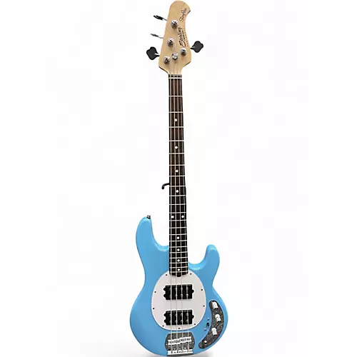Used Sterling by Music Man Ray4 HH Chopper Blue Electric Bass Guitar Chopper Blue