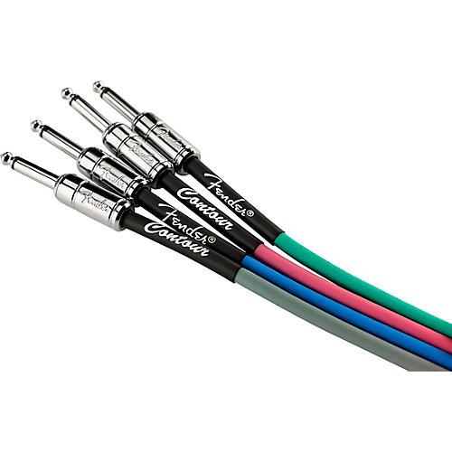 Fender Straight to Straight Instrument Contour Cable 15 ft. Inca Silver