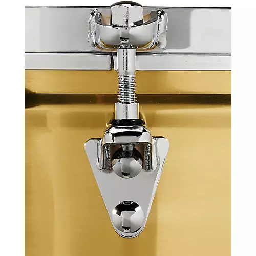LP Brass Timbale With Chrome Hardware and Mount Bracket 13 x 6.5 in.