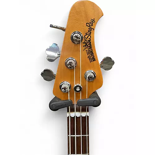 Used Ernie Ball Music Man StingRay Special HH Burnt Amber Electric Bass Guitar Burnt Amber