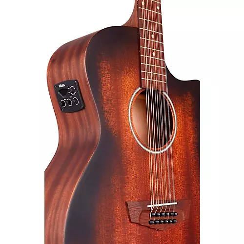 D'Angelico Premier Series Fulton LS 12-String Cutaway Grand Auditorium Acoustic-Electric Guitar Aged Mahogany