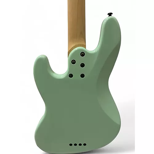 Used Schecter Guitar Research j4 Seafoam Green Electric Bass Guitar Seafoam Green