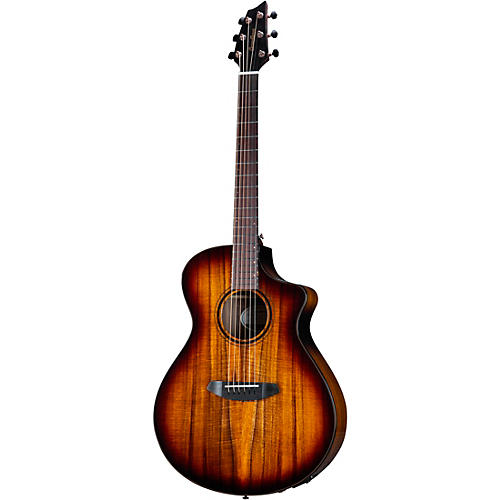 Breedlove Pursuit Exotic S CE Koa-Koa Concert Acoustic-Electric Guitar Edge Burst