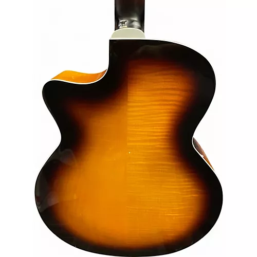 Used Guild f-25 12 ce 2 Tone Sunburst 12 String Acoustic Electric Guitar 2 Tone Sunburst