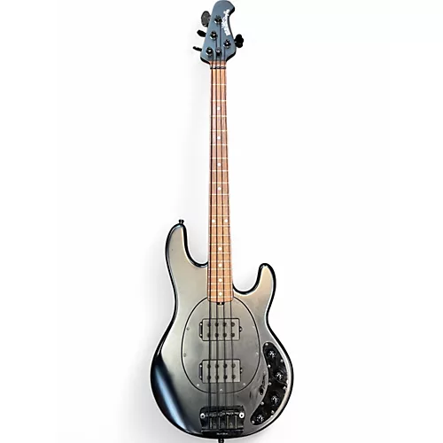 Used Ernie Ball Music Man Stingray Stealth 4 String HH Black Electric Bass Guitar Black