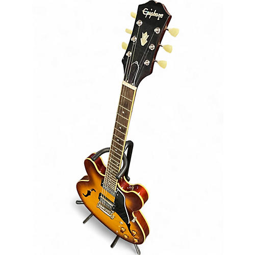 Used Epiphone inspired by gibson 335 ice tea Hollow Body Electric Guitar ice tea