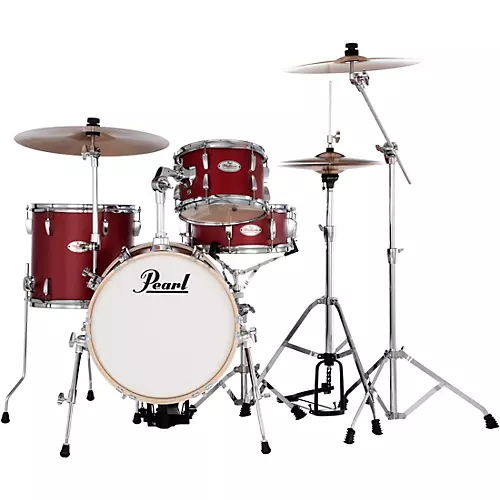 Pearl Midtown 4-Piece Complete Drum Set Matte Red