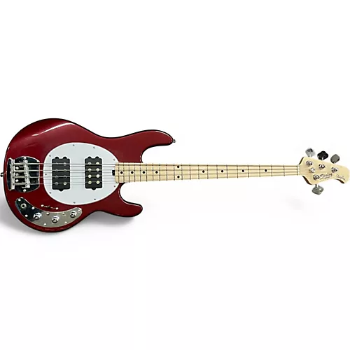 Used Sterling by Music Man  StingRay Ray4HH Maple Fingerboard Candy Apple Red Electric Bass Guitar Candy Apple Red