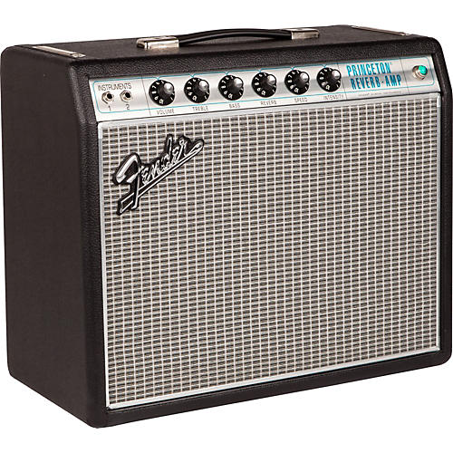 Fender '68 Custom Princeton Reverb 12W 1x10 Tube Guitar Combo Amp With Celestion Ten 30 Speaker Black