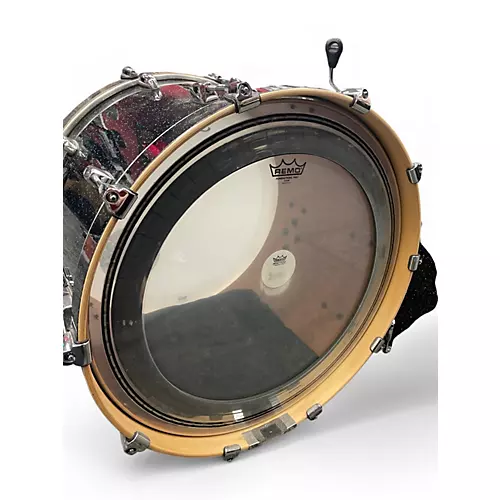 Used Pearl 5 Piece Session Studio Select Black Halo Glitter Drum Kit Black Halo Glitter