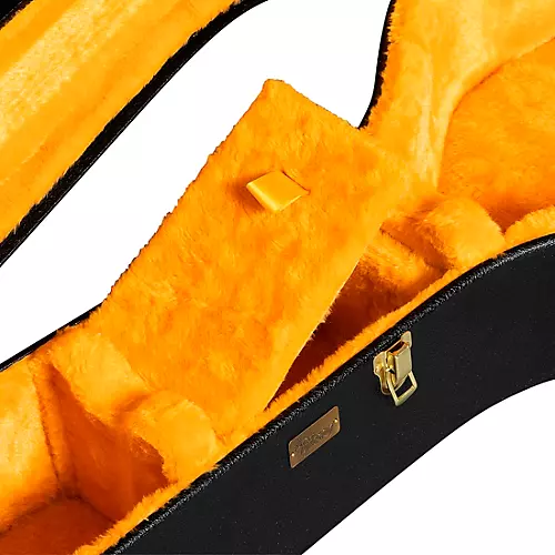 Gibson Lifton Historic Black/Goldenrod Hardshell Case, Dreadnought