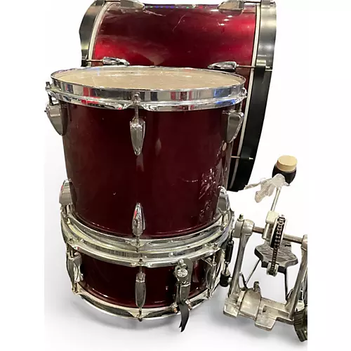 Used TAMA 4 Piece Imperialstar Candy Apple Red Drum Kit Candy Apple Red