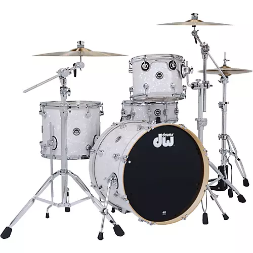 DW DWe Wireless Acoustic-Electronic Convertible 4-Piece Drum Set Bundle With 20