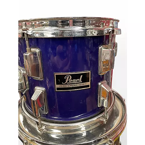 Used Pearl 6 Piece Export Blue Drum Kit Blue