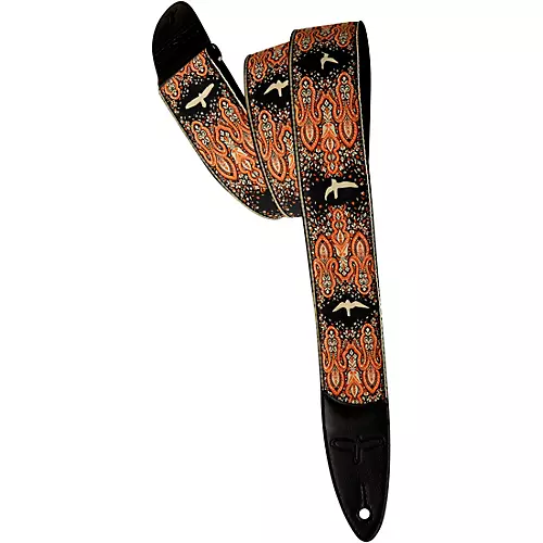 PRS Custom Jacquard Birds Fleur Guitar Strap Red 2 in.