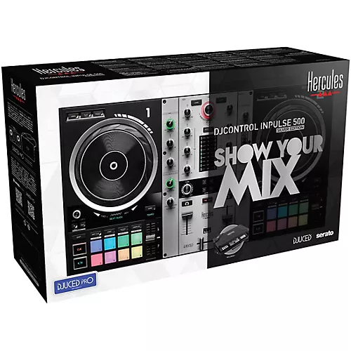Hercules DJ Control Inpulse 500, Limited-Edition Silver