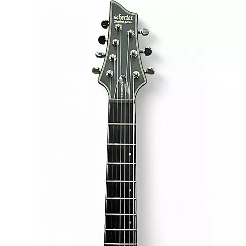 Used Schecter Guitar Research blackjack sls lh Black Solid Body Electric Guitar Black