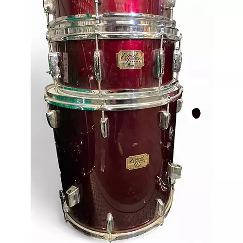 Used Pearl 5 Piece Export Dakota Red Drum Kit Dakota Red