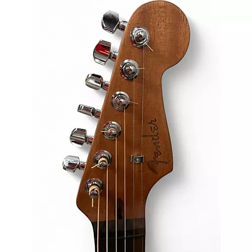 Used Fender American Acoustasonic Stratocaster Black Acoustic Electric Guitar Black