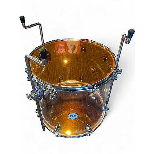 Used DW 8 Piece Design Series Acrylic Clear Drum Kit Clear