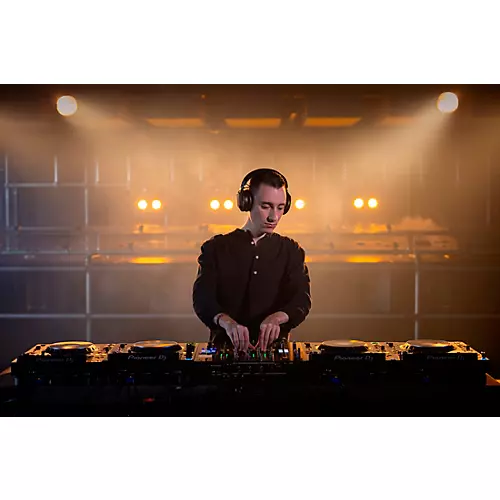 AlphaTheta HDJ-F10 Professional Wireless DJ Headphones With HP-TX01 Transmitter Black