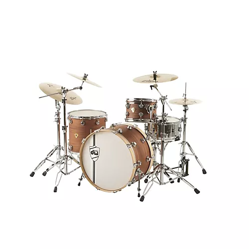 DW Classics Series 3-Piece Shell Pack Natural Mahogany Natural Chrome Hardware