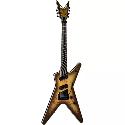 Dean ML Select 7-String Multi-Scale With Kahler Electric Guitar Satin Natural Black Burst